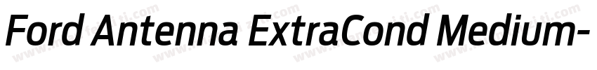 Ford Antenna ExtraCond Medium字体转换